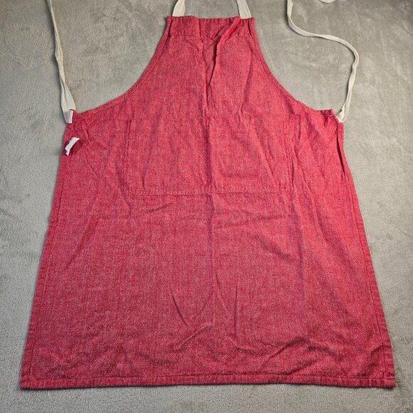 Kaf Home Apron Red Adult Full Bib Cooking Pockets Grill Kitchen Baking Artist - Picture 1 of 9